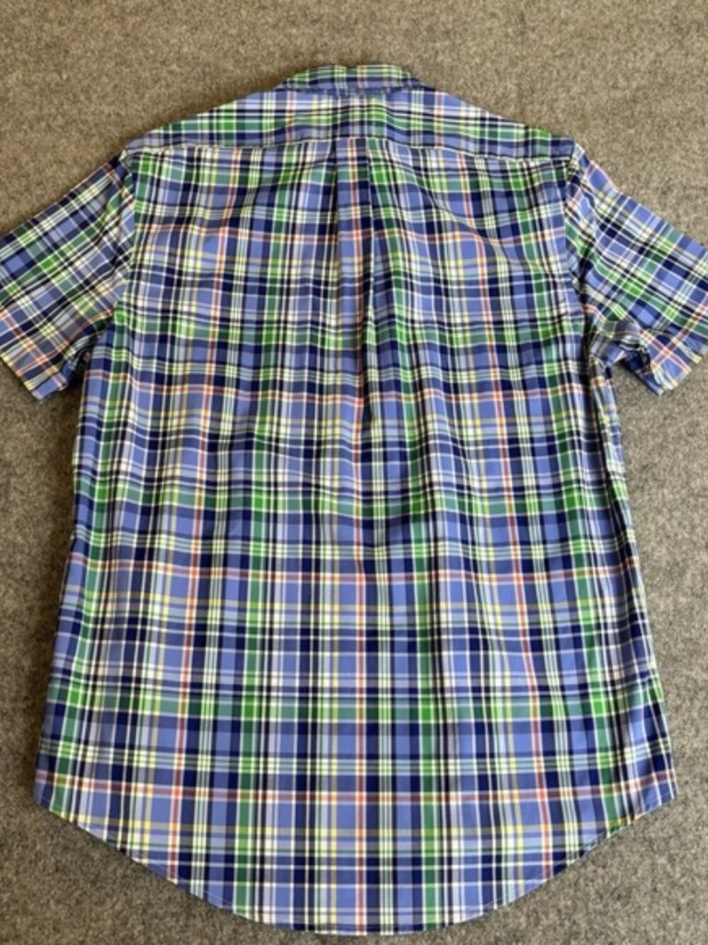 Polo Ralph Lauren Men's Medium Shirt Classic Fit Plaid Button Down Short Sleeve - Picture 4 of 7